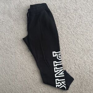 PINK Victoria's Secret Black Joggers